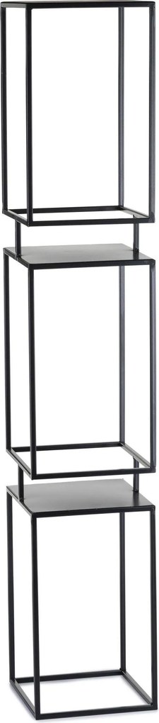 STOJAN NA KVETINÁČ BOX 134X24X24 CM ČIERNA