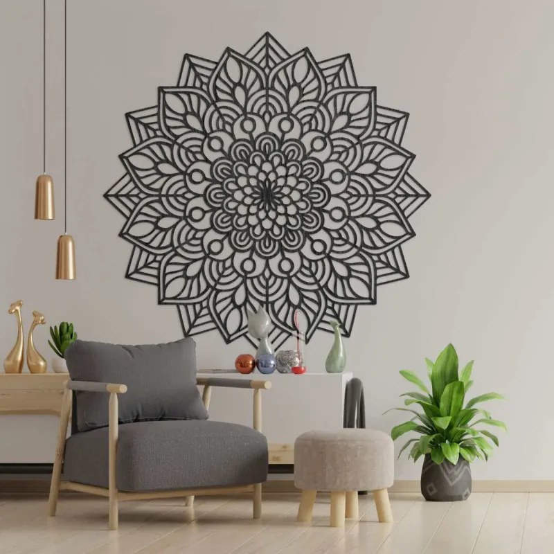 Drevená mandala na stenu harmonická energia I SENTOP PR0319-A