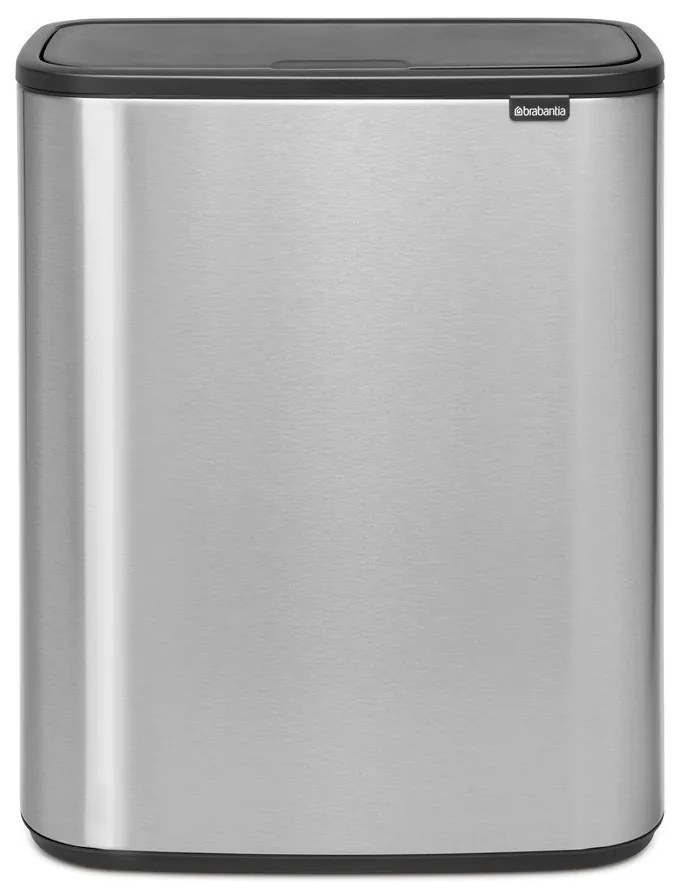 Dotykový oceľový odpadkový kôš v matne striebornej farbe 60 l Bo Touch Bin – Brabantia