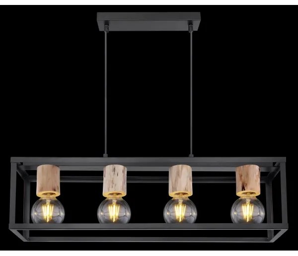 Globo 15476-4H - Luster na lanku HAGAR 4xE27/60W/230V