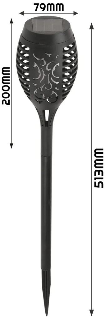 BERGE LED solárne svietidlo