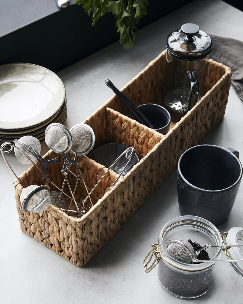 Úložný kôš Store Natural s priehradkami 12 x 40 cm