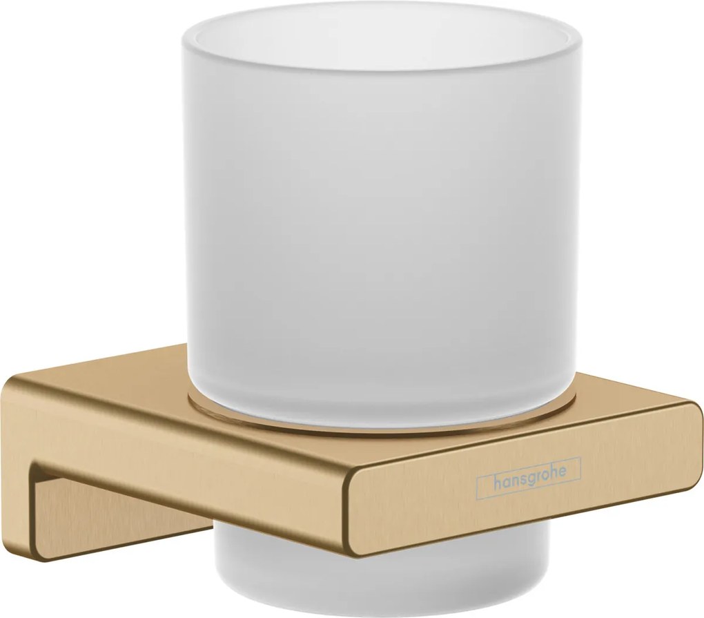 Hansgrohe AddStoris, nádobka na ústnu hygienu, kartáčovaný bronz, HAN-41749140