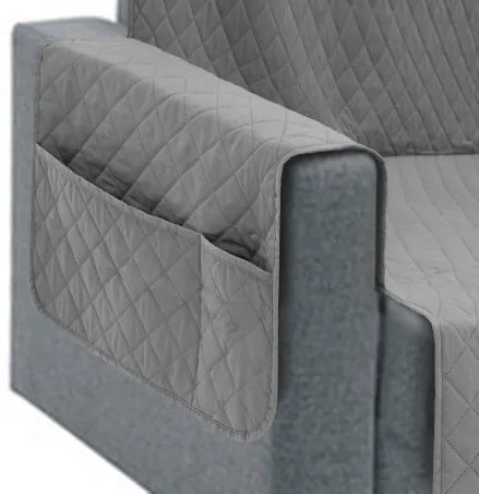 Poťah na rohovú sedačku pravý PARIS sivý, 240 cm