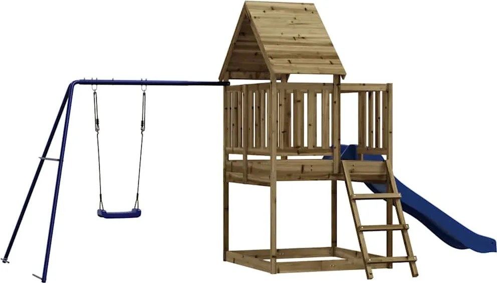 vidaXL Vonkajšia súprava na hranie impregnovaná borovica