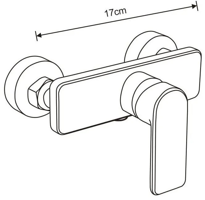 Mexen Sven sprchový set s dažďovou sprchou a sprchovou batériou Cetus, čierna matná, 744340262-70