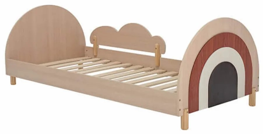 Detská posteľ charli 90 x 200 cm hnedá MUZZA