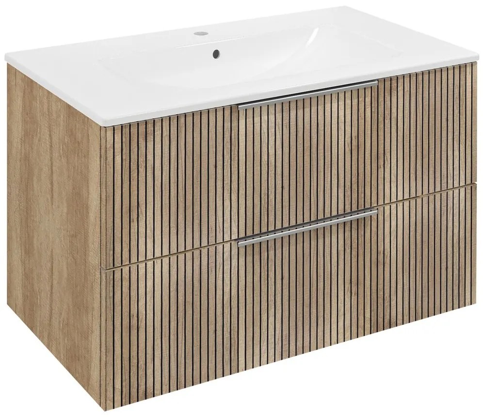 Sapho Sapho, CIRASA umývadlová skrinka 79,8x52x46cm, dub alabama strip/dub alabama, CR801-2322