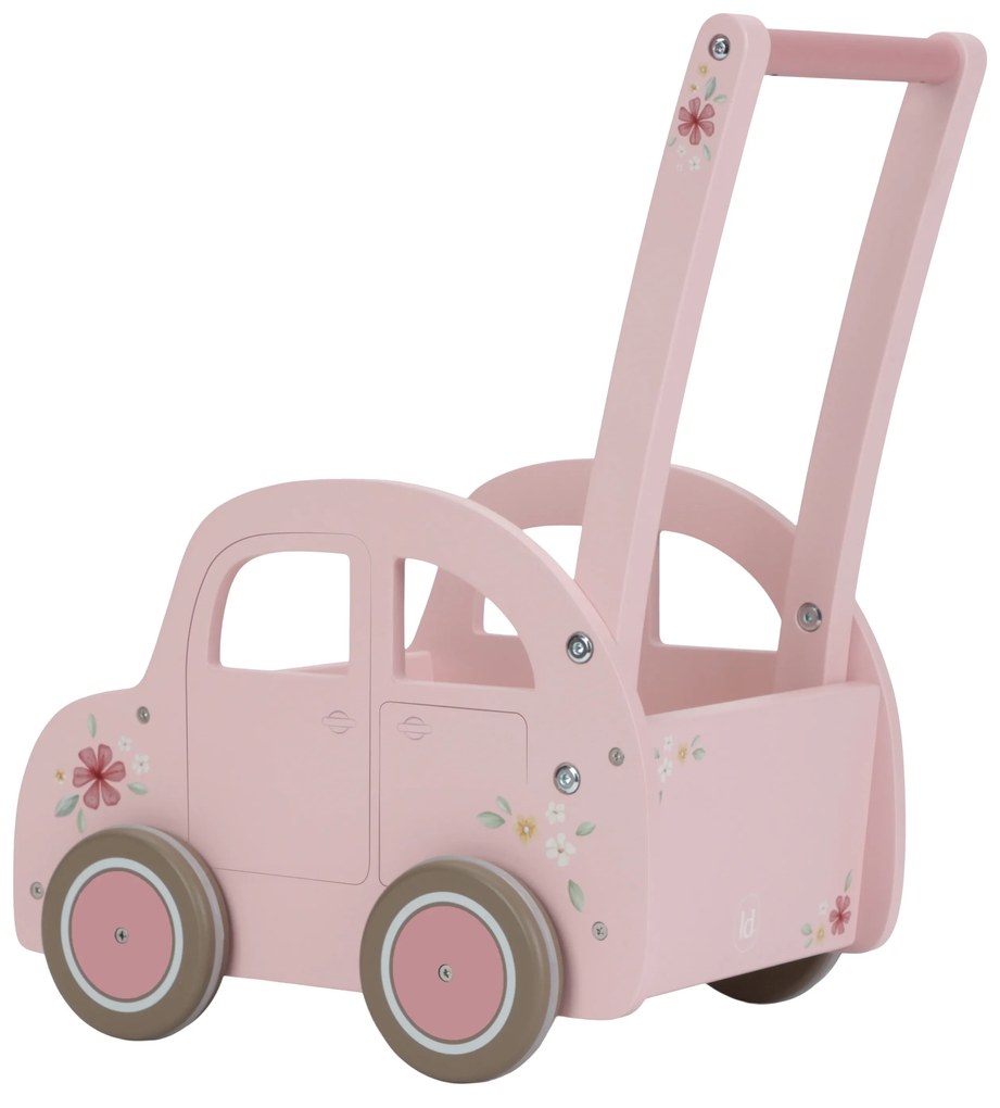 Auto vozík drevené Pink