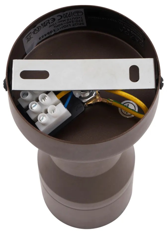 Moderné stropné bodové svetlo tmavá bronz GU10 50 mm okrúhle - Stanley