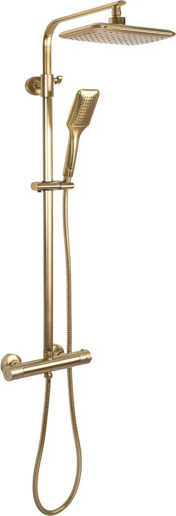 Rea Tom, sprchový set s termostatickou batériou, zlatá matná, REA-P5004