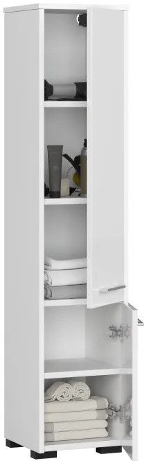 Kúpeľňová skrinka FIN 30 2D biela, lesk