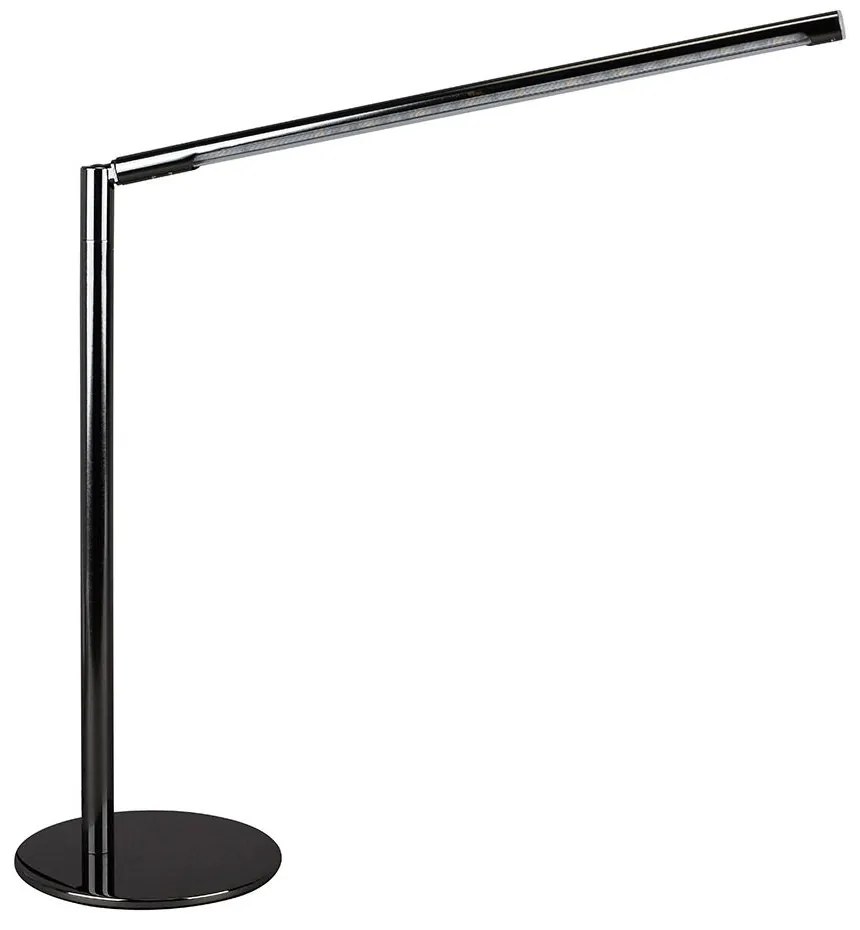 Stolná lampa Kali 1xLED integrovaná max.6W čierna/chróm/čierne PVC