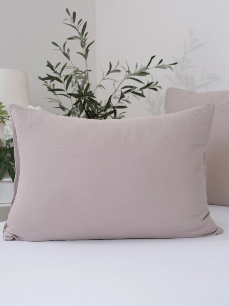 Mušelínová obliečka na vankúš 50 × 70 cm – Alexia cappuccino