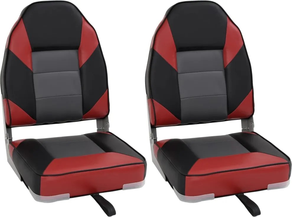 vidaXL Skladacie sedadlá do člna 2 ks s vysokým operadlom 39x43x58 cm