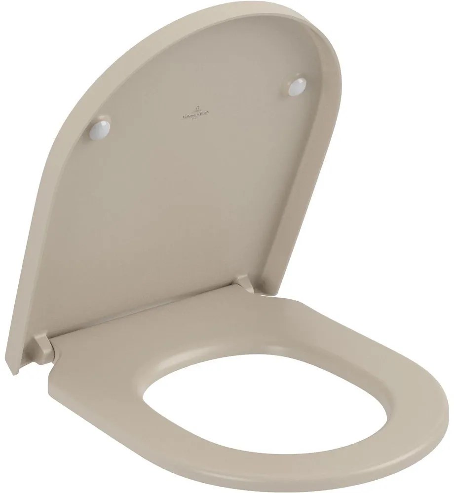 VILLEROY &amp; BOCH Subway 3.0 WC sedátko s poklopom, s funkciou QuickRelease a Softclosing, Almond, 8M42S1AM