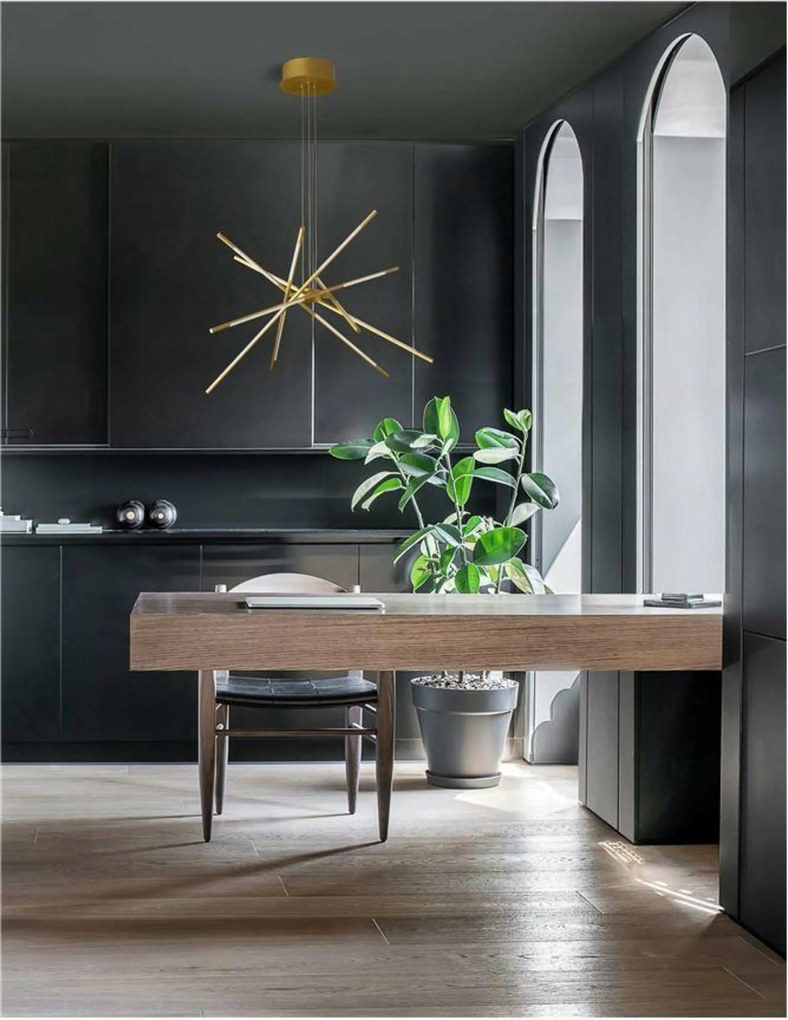 Nova Luce závesné svietidlo Raccio zlatý kov a akryl Led 56W 230V 3000K IP20