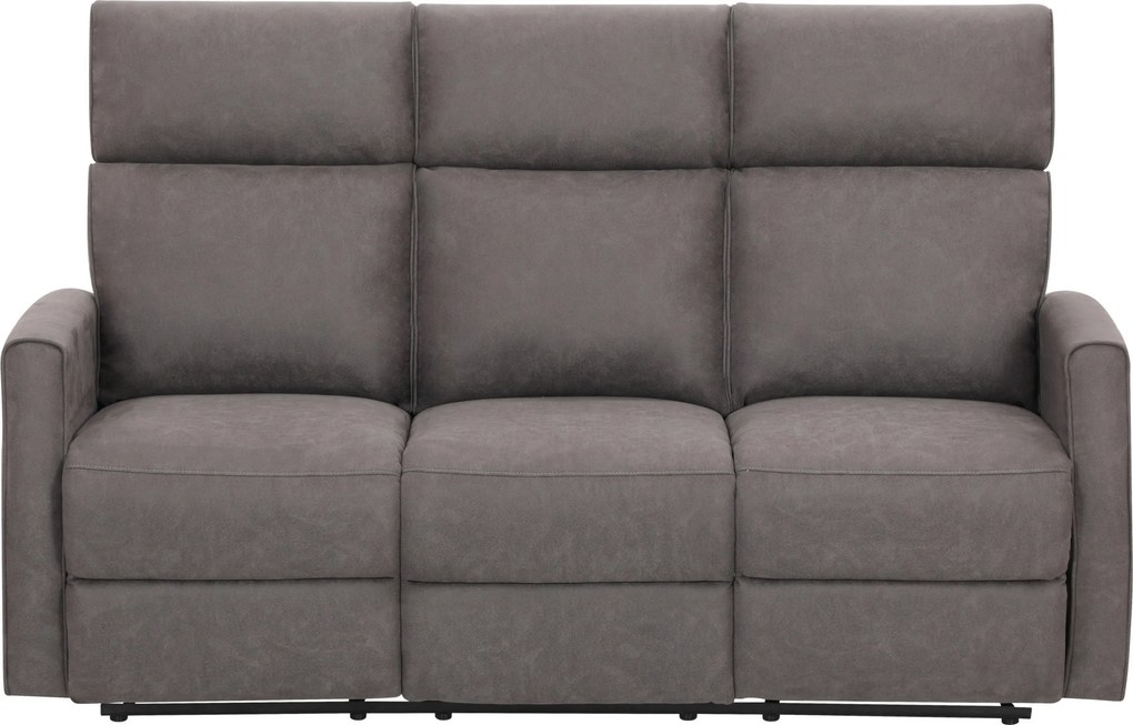 XXXLutz TROJMIESTNA POHOVKA, textil, sivá Xora - Sedačky - 000454003903