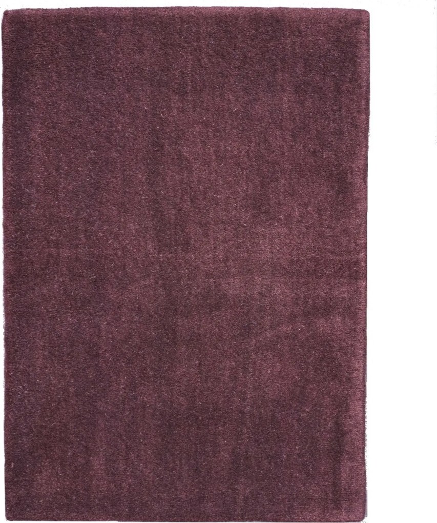 Asra, Ručne všívaný kusový koberec Asra wool tm. fialová, 120x170, fialová, obývacia izba