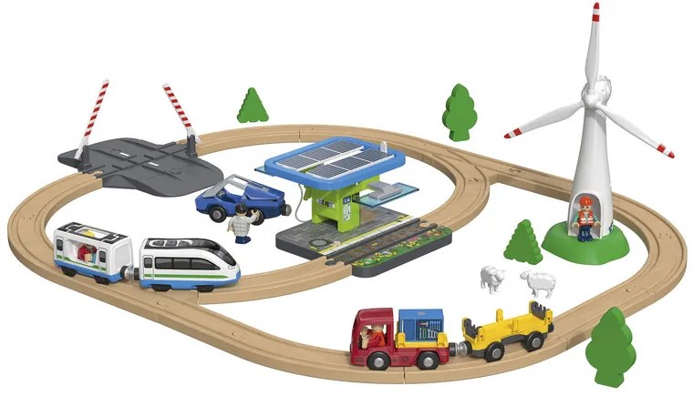 Playtive Drevená železnica (obnoviteľné zdroje energie)  (100367608)