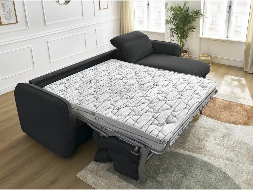 Čierna pohovka 236 cm Achille – Bobochic Paris