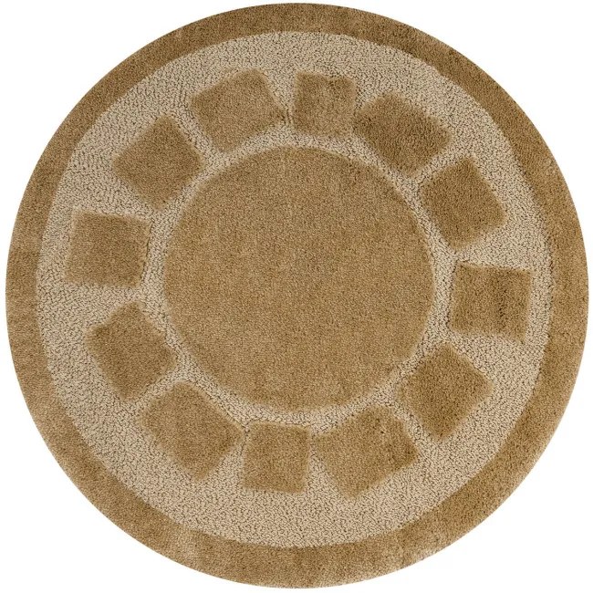 Kúpeľňový koberček Ocean béžový kruh
