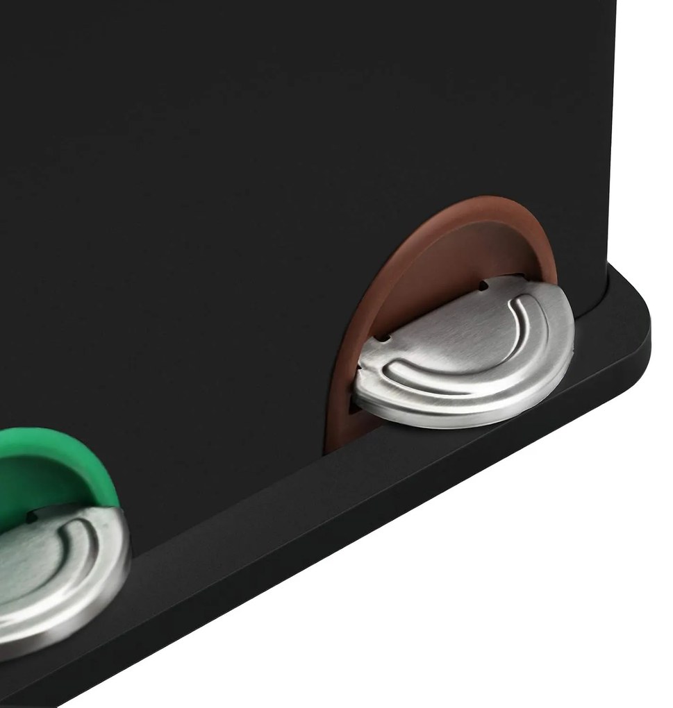 Kôš na triedený odpad Galipa 3x15 l čierny