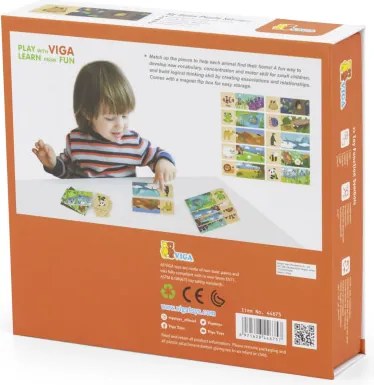 Drevené puzzle Viga 44675 môj domov