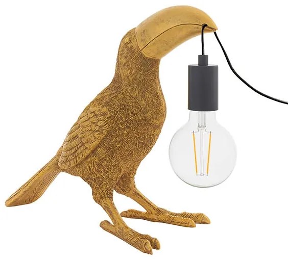Endon 95077 - Stolná lampa TOCO TOUCAN 1xE27/10W/230V zlatá