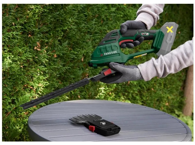 Parkside®  Aku nožnice na trávnik a živý plot 20 V Pags 20-Li A1 – bez akumulátora  (100386711)