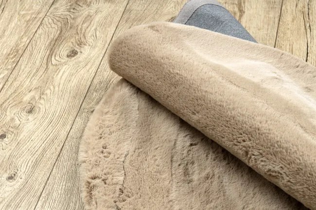 Koberec BUNNY tmavobéžový kruh