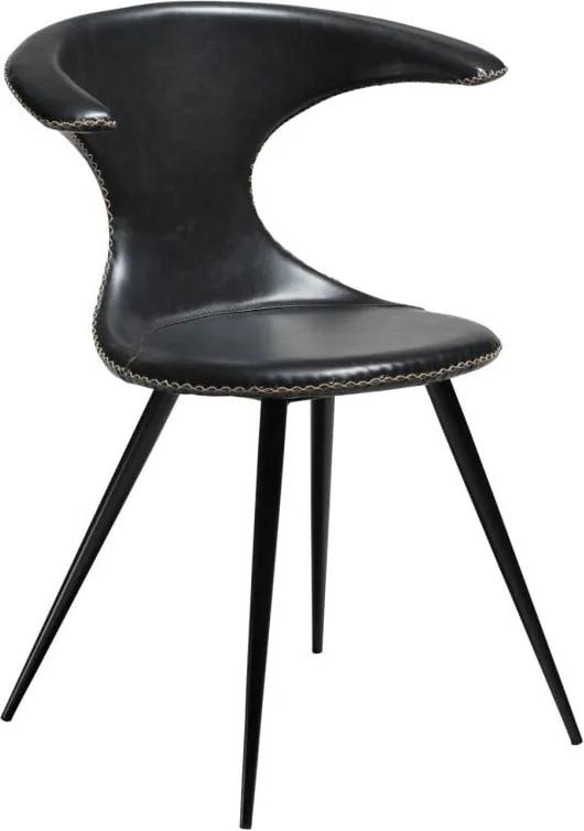 Čierna koženková stolička DAN-FORM Denmark Flair
