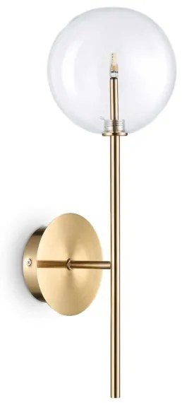 Ideal Lux - LED Nástenná lampa EQUINOXE 1xG4/2W/230V mosadz/číra