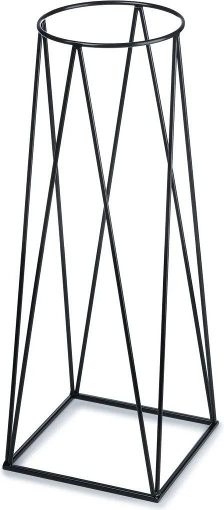 STOJAN NA KVETINÁČ SQUARE 96X30X30 CM ČIERNA