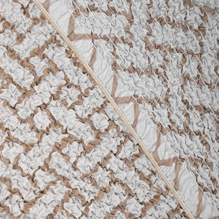 Bielastické poťahy VENEZIA béžová kreslo ušiak (š. 60 - 110 cm)