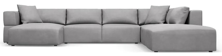 Svetlosivá rohová pohovka do "U", pravý roh Esther – Milo Casa