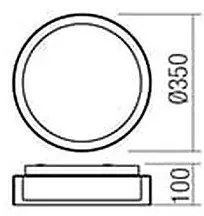 Redo 01-1454 - LED Kúpeľňové stropné svietidlo NAJI LED/18W/230V IP44