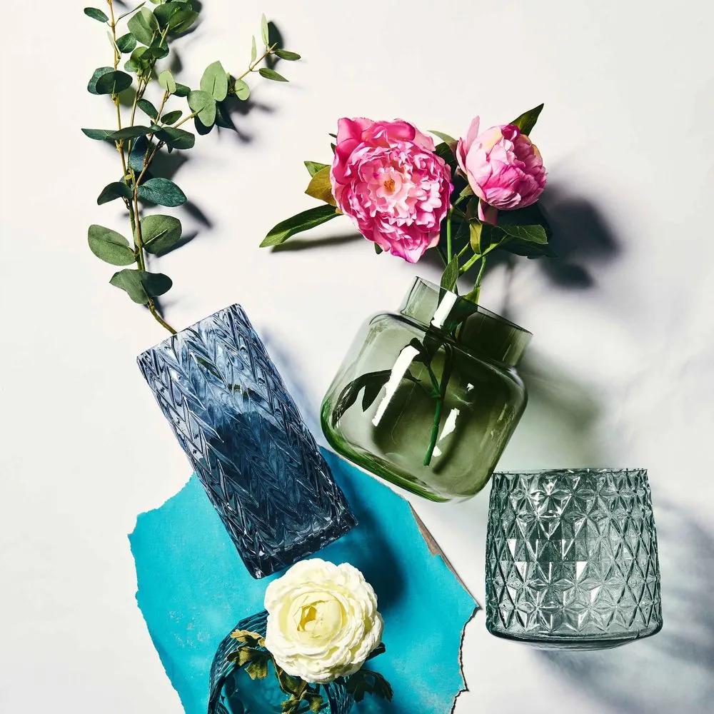 Butlers BEVERLY Váza 25 cm - modrá