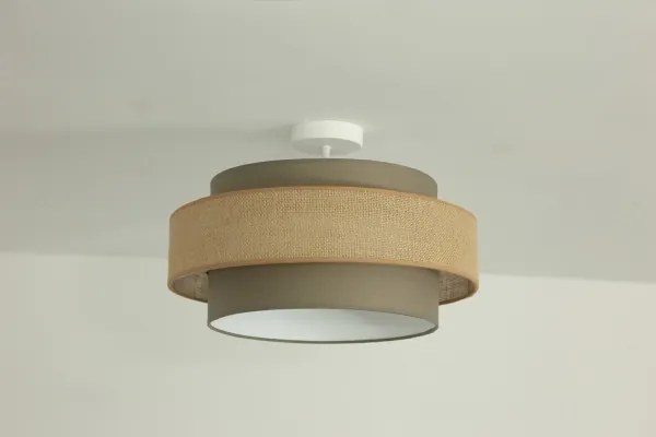 Brilagi - Prisadené svietidlo RESNA 1xE27/60W/230V priemer 40 cm hnedá/béžová