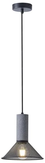 Luster na lanku 1xE27/40W/230V čierna