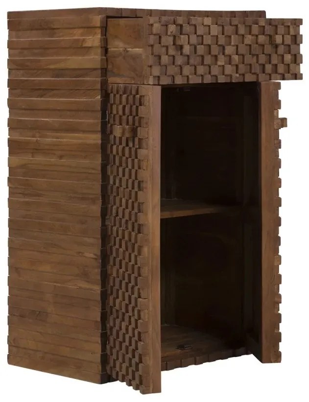 furniture-nabytek.cz - Masívna komoda Abadi z akáciového a mangového dreva, lakovaná, hnedá
