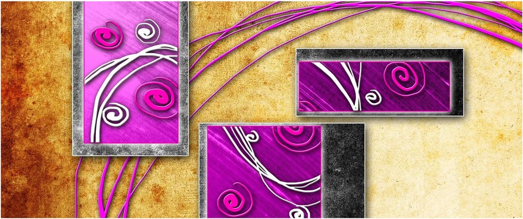 Obraz abstrakcie (120x50 cm)