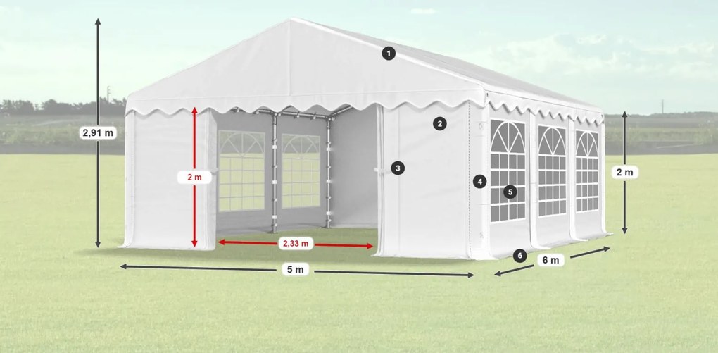 Bestent Partystan 5x6x2m Comfort PE 240g Summer