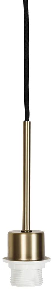 Moderné závesné svietidlo bronzové s čiernym káblom - Combi 1