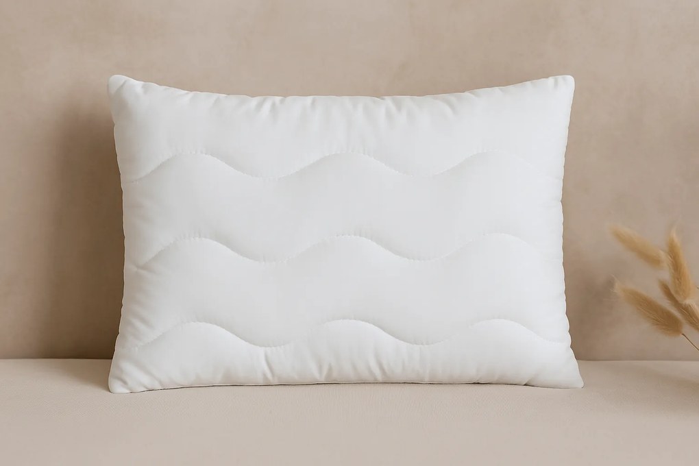 Vankúš MEDICAL – mikrovlákno, duté vlákna v guličkách, zips, prateľný na 60 °C, antialergický, slovenský výrobok Veľkosť: 45x45 cm