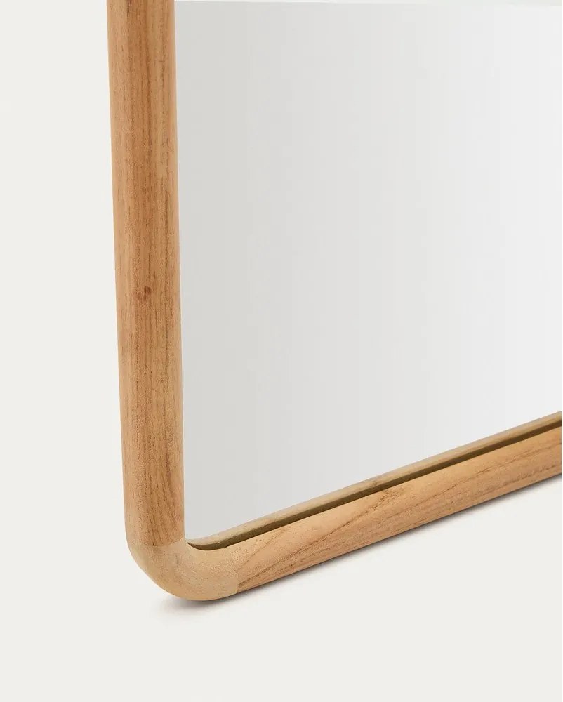 Nástenné zrkadlo s dreveným rámom 55x155 cm Milsa – Kave Home