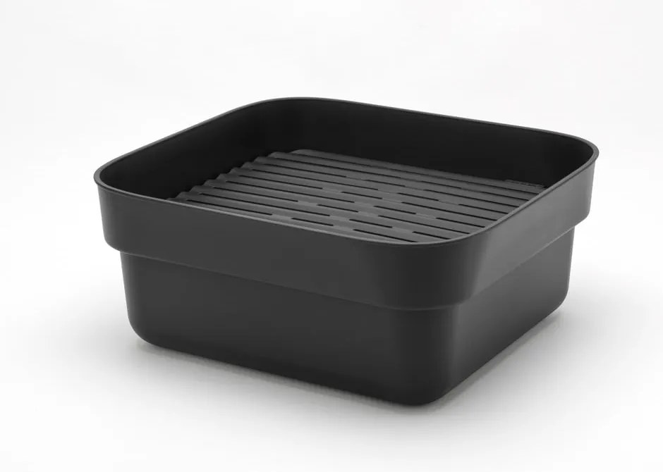 Tmavosivá plastová misa na riad s odkvapkávačom SinkSide – Brabantia