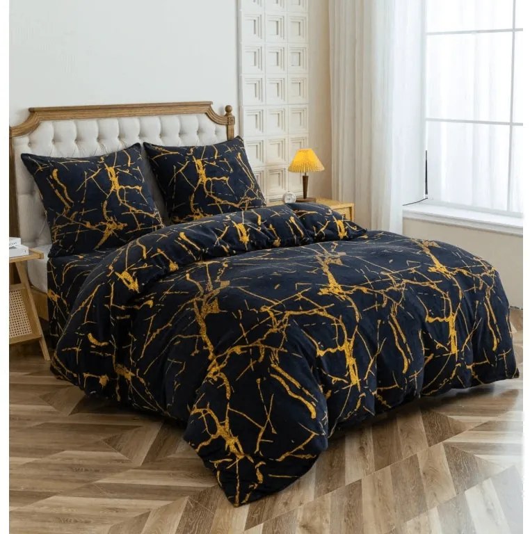 Obliečky mikroplyš AXIS čierne Rozmer obliečky: 70 x 80 cm | 140 x 200 cm