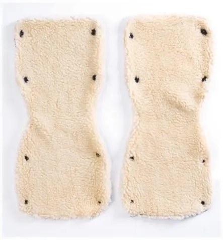 SENSILLO Rukávnik na kočík 2 ks Sensillo 45x21 black