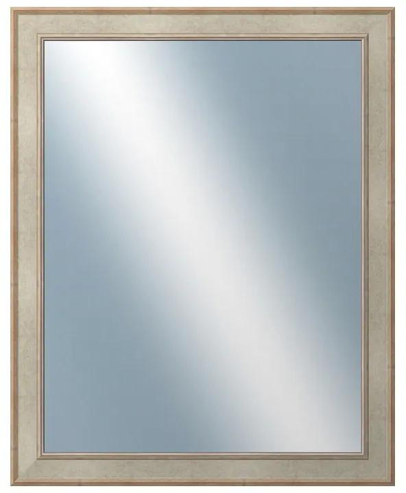 DANTIK - Zrkadlo v rámu, rozmer s rámom 80x100 cm z lišty TOOTH strieborná (2779)